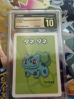 Pokemon CGC 10 Pristine Japanese Old Maid Bulbasaur - Image 1