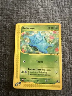Pokemon Bulbasaur Card 94/165 Expedition Base Set, Non-Holo, 2002 E-Series - Image 1