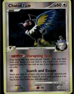 Chatot G Uncommon Supreme Victors 54 Colorless Reverse Holo Pokemon Card - Image 1