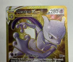 Pokemon Go Mewtwo VSTAR 86/78 Secret Rare TCG Card - NM - Image 2