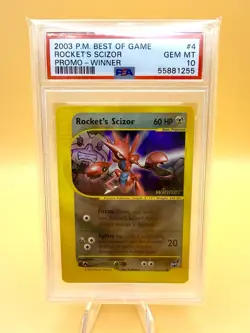 Pokemon TCG Scizor Rockets Best of Game Winner Promo Card PSA 4 PSA 10 LOW POP - Image 1
