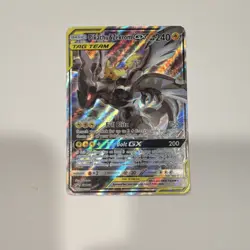 Pikachu & Zekrom GX SM168 Ultra Rare Promo Full Art TAG TEAM Holo Pokemon Card - Image 1