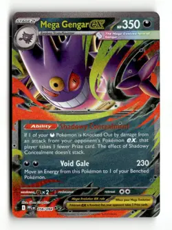 Mega Gengar ex ME02: Phantasmal Flames Holofoil 056/094 NMvintage pokemon card - Image 1