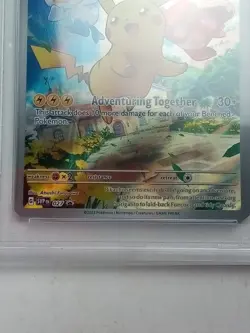 Pikachu 27 Paldea Evolved Black Star Promo Holo PSA 9 Pokemon Card 2023 - Image 2