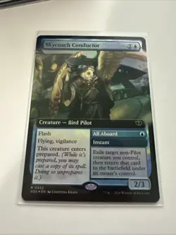 x1 Skycoach Conductor - Foil - Extended Art R MTG Secrets of Strixhaven M/NM, En - Image 1