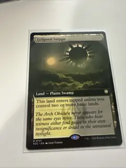 x1 Eclipsed Steppe - Extended Art R MTG Commander: Secrets of Strixhaven M/NM, E - Image 1