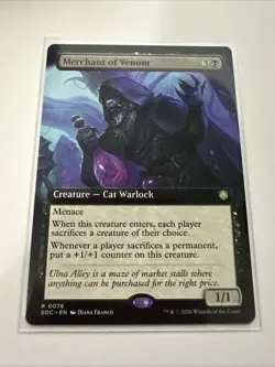 x1 Merchant of Venom - Extended Art R MTG Commander: Secrets of Strixhaven M/NM, - Image 1