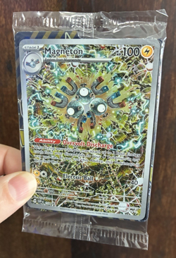 Magneton Full Art, Pokemon SEALED, Surging Sparks, Black Star Promo Rare, SVP159 - Image 2