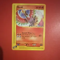 Ho-Oh #52 Promo Rare (2002) Pokemon League Black Star Promo WoTC e-Reader TCG - Image 1