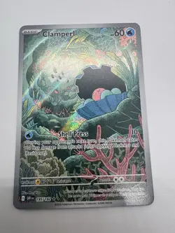 Pokemon TCG Clamperl Holo Illustration Destined Rivals 195/182 NM Condition - Image 4