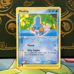 Pokemon 2003 Mudkip Ruby and Sapphire 60/109 LP - Image 1