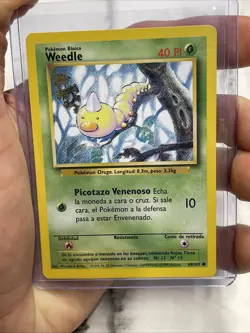 Pokemon [SPANISH] Weedle 69/102 Base Set 1999 NM Vintage Vtg TCG Card Nintendo - Image 1