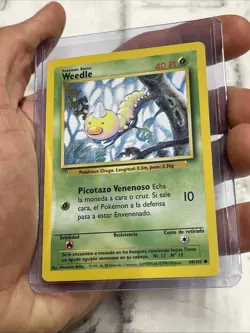 Pokemon [SPANISH] Weedle 69/102 Base Set 1999 NM Vintage Vtg TCG Card Nintendo - Image 2