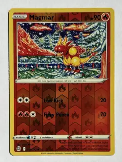 Magmar 019/172 Common Brilliant Stars Pokemon Reverse Holo Near Mint - Image 1
