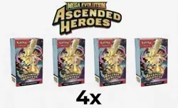 Pokemon TCG Ascended Heroes Booster Bundle - NEW - SEALED - PRESALE - (x4 Boxes) - Image 1