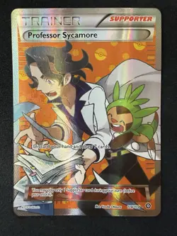 2016 Pokemon XY Steam Siege Professor Sycamore #114/114 NM - Image 1