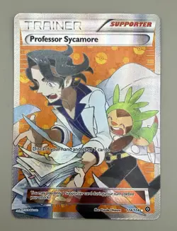2016 Pokemon XY Steam Siege Professor Sycamore #114/114 NM - Image 4
