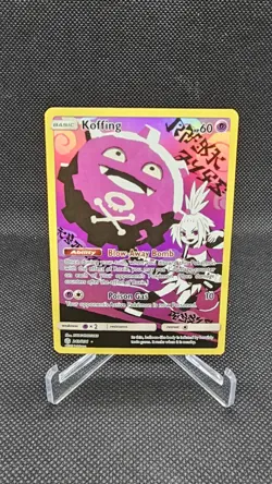 Pokemon TCG Koffing Holo Secret Rare Cosmic Eclipse 243/236 - Image 1