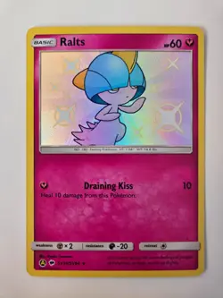 Pokemon Ralts SV34/SV94 - Holo Shiny Holo Rare - Hidden Fates: Shiny Vault - Image 1