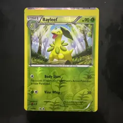 Reverse Holo Bayleef 2/122 Miscut Error BREAKPOINT Near Mint - Image 1