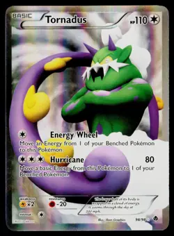Tornadus Full Art - Holo 98/98 Ultra Rare Pokemon Emerging Powers NM - Image 1