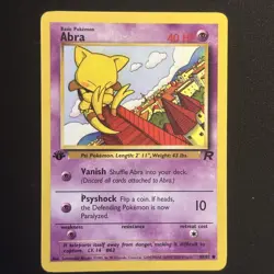 Abra 49/82 1st Edition Common | Team Rocket 1999 | Pokemon TCG English | NM - Image 1