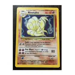 Pokemon Ninetales 12/102 Base Set Holo Rare English 1999 HP80 Stage 1 - Image 1