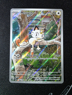 Meowth 106/094 Holo Illustration Rare Pokemon 2025 Phantasmal Flames - Image 1
