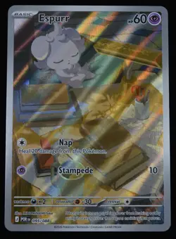 Pokemon TCG Espurr 095/088 Me03: Perfect Order Illustration Rare Holo- NM (2) - Image 1