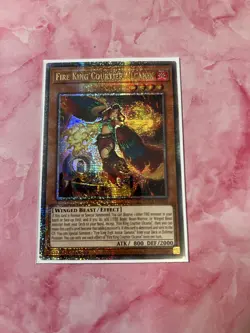 Yugioh: Fire King Courtier Ulcanix - Quarter Century Secret Rare - ROTA-EN098 NM - Image 1