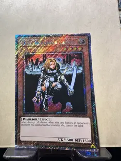 (RA03) Yu-Gi-Oh! TCG 1x D.D. Warrior Lady (Platinum Secret Rare) RA03-EN129 NM - Image 1