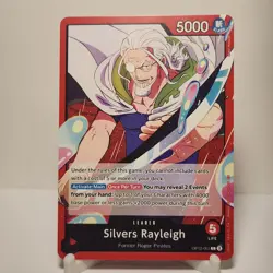 Silvers Rayleigh - Legacy of the Master OP12-001 ENGLISH Red Leader OPTCG - Image 1