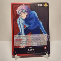 One Piece Koby (001) (OP11-001/150) OP11 A Fist of Divine Speed NM - Image 1