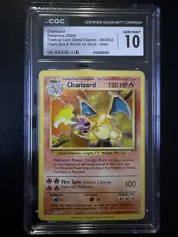 Pokemon 2023 Charizard Charizard & Ho-Oh ex Deck Holo TCG Classic #003 CGC 10 - Image 1