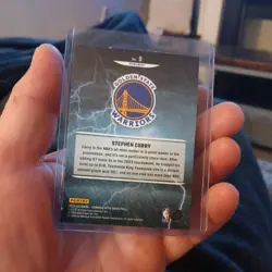 2023-24 Panini Donruss Optic - Raining 3s Stephen Curry #9 Holo Prizm - Image 3