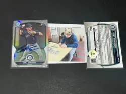 Colt Emerson Mariners Auto Signed 2023 Bowman Draft 1st Refractor Beckett Holo . - Image 1