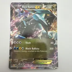 Pokemon Black Kyurem EX Ultra Rare Holo 95/135 Plasma Storm 180 HP Card - Image 1