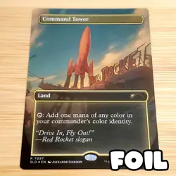 1x Command Tower, Foil - Fallout Secret Lair Bonus Card 7097, Magic MTG NM - Image 1