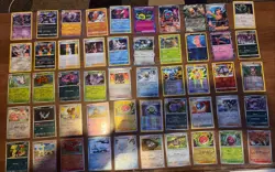 Pokemon Lot of 50 Holo Cards & Reverse Holo NM - Mint Condition 2019 - 2025 ⚡5E - Image 1