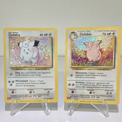 2 Card Lot Pokemon TCG Classic Holo Clefairy 013/034 Clefable 014/034 - Image 1