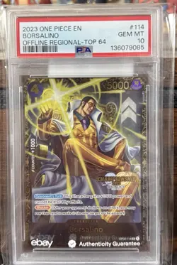 Borsalino Championship 2023 OP02-114 One Piece Promotion Cards Foil PSA 10 - Image 1