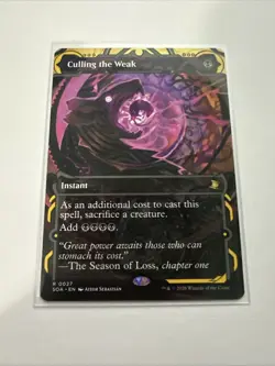 Culling the Weak - Borderless Art SOA NM MTG - Image 1