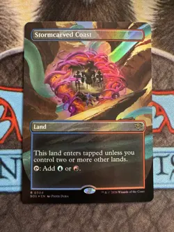 Stormcarved Coast - 304 - MTG: Secrets of Strixhaven - Borderless - FOIL - Image 1