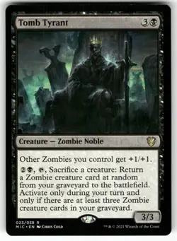 MAGIC: THE GATHERING TOMB TYRANT 23 RARE COMMANDER: INNISTRAD: MIDNIGHT HUNT NM - Image 1