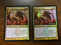 MTG Mirrodin Besieged Promo FOIL Glissa The Traitor x2 Excellent - NM - Image 1