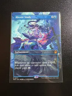 Mtg Enchanting Tales, Wilds of Eldraine Rhystic Study (Anime Borderless) Mythic - Image 1