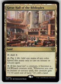 Great Hall of the Biblioplex Rare Secrets of Strixhaven 257 MTG Near Mint 2026 - Image 1