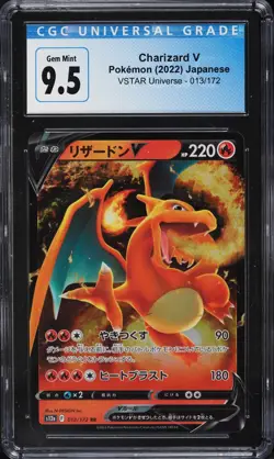 2022 Pokemon Vstar Universe Charizard V 13/172 CGC 9.5/PSA 10 - Image 1
