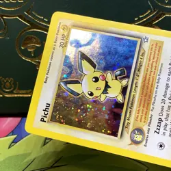 Pichu - 12/111 - Pokemon Neo Genesis Holo Swirl Card WOTC MP - Image 5
