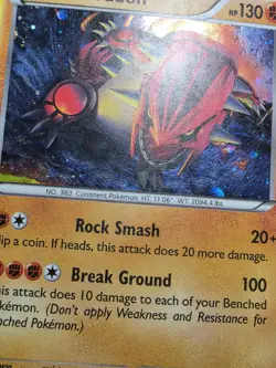 HP Groudon - XY52 - Primal Groudon Collection Holo Pokemon XY Promo - Image 5